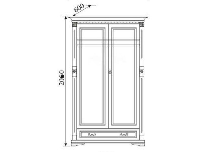 Classic Cabinets Wardrobe Wall Unit Wardrobe Solid Colonial Style O2D